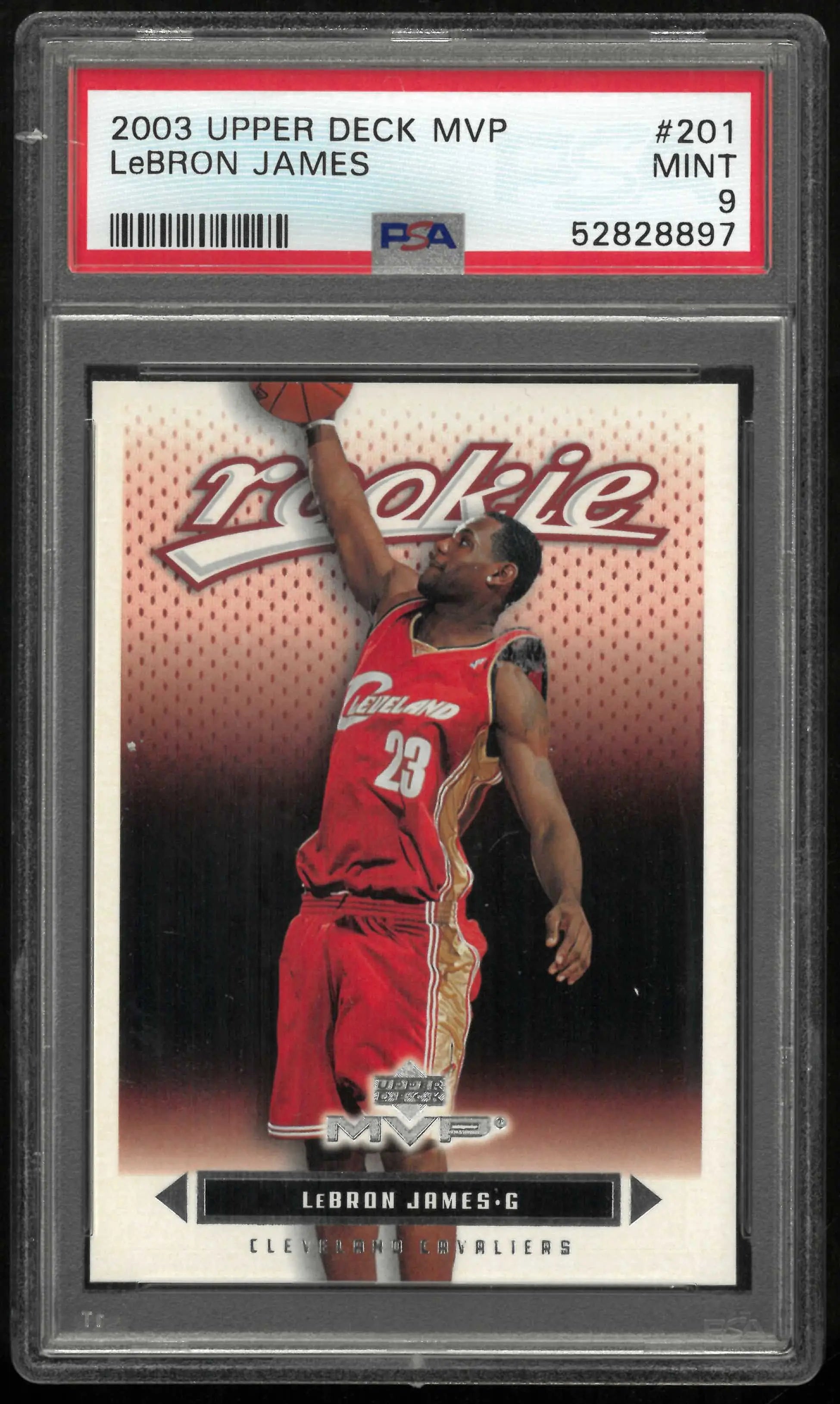 2003 Upper Deck MVP Rookie Lebron James RC PSA 9 