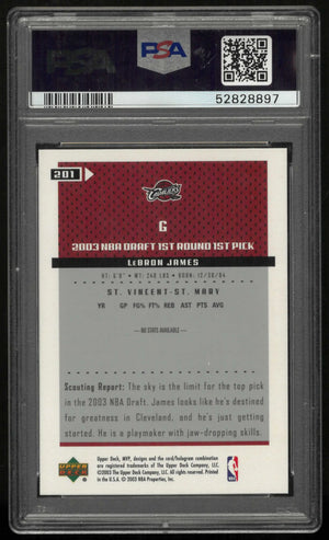 2003 Upper Deck MVP Rookie Lebron James RC PSA 9 