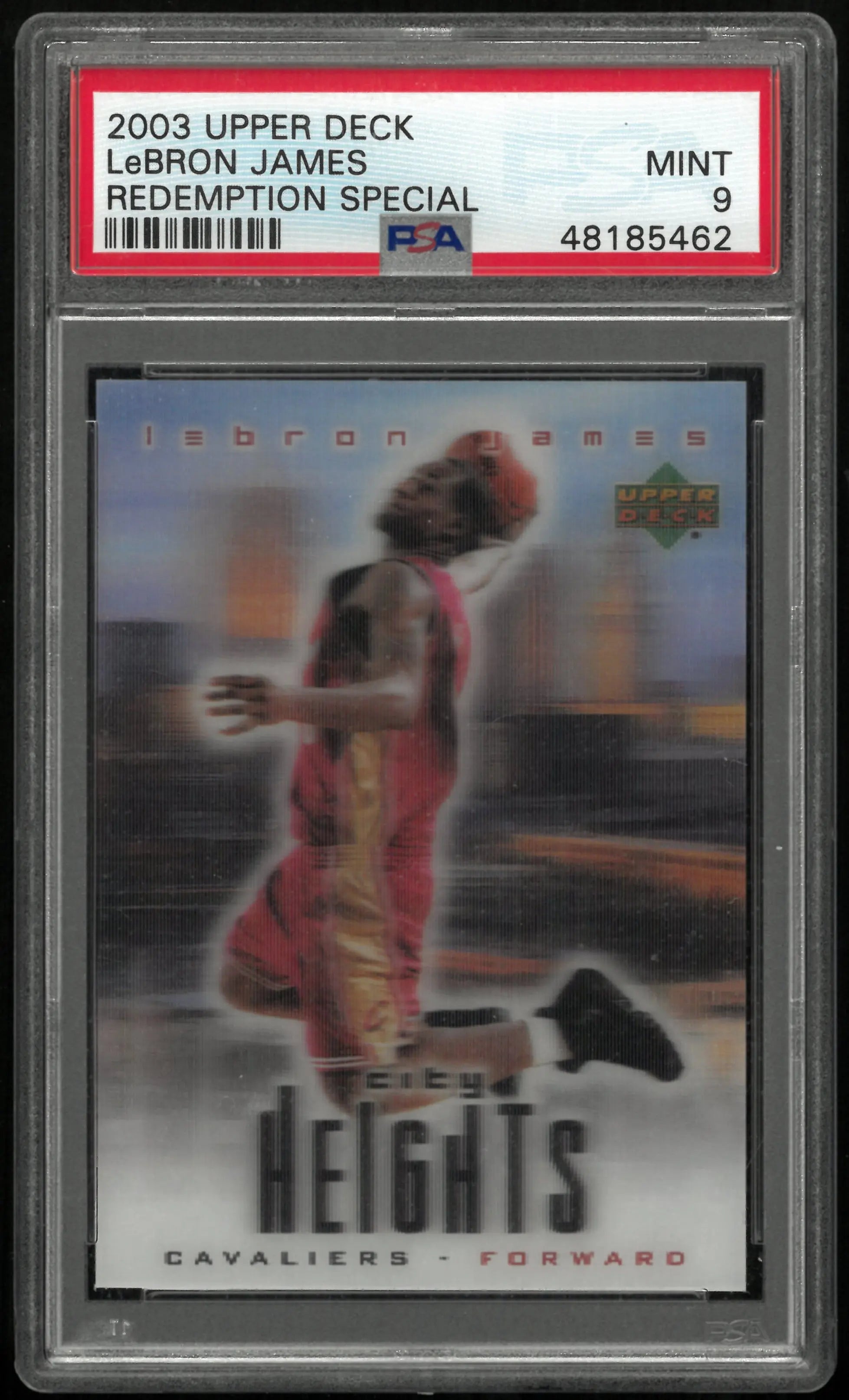 2003 Upper Deck Redemption Special Rookie LeBron James RC PSA 9 