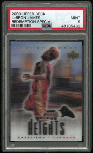 2003 Upper Deck Redemption Special Rookie LeBron James RC PSA 9 