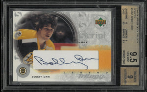 2003 Upper Deck Trilogy Scripts Autograph Bobby Orr BGS 9.5 Auto 9 