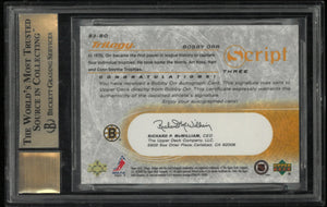 2003 Upper Deck Trilogy Scripts Autograph Bobby Orr BGS 9.5 Auto 9 