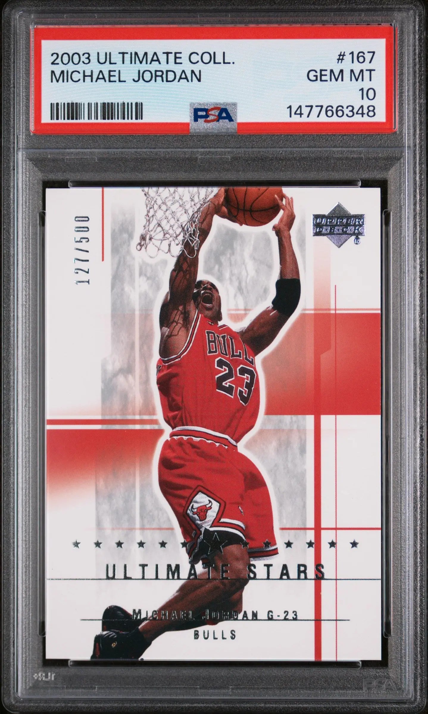 2003 Upper Deck Ultimate Collection Michael Jordan /500 PSA 10 
