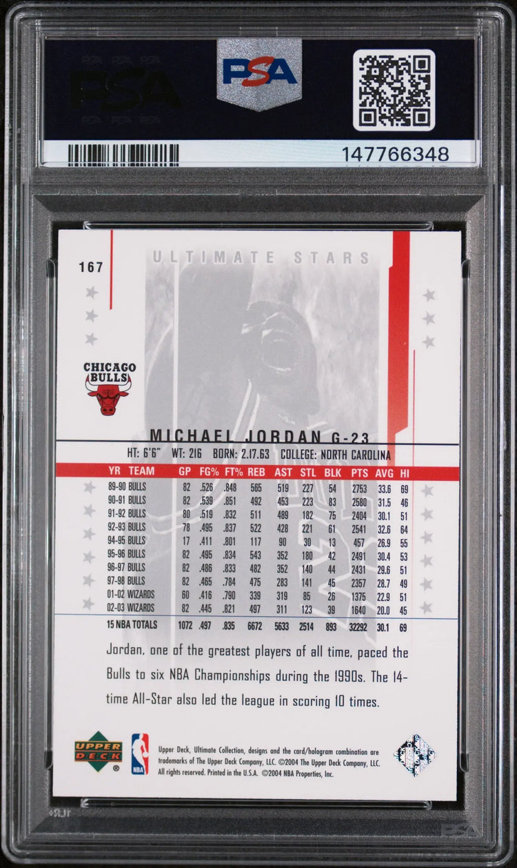 2003 Upper Deck Ultimate Collection Michael Jordan /500 PSA 10 