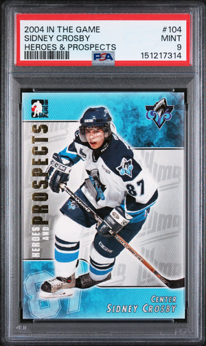 2004 In The Game Heroes & Prospects Sidney Crosby  PSA 9 