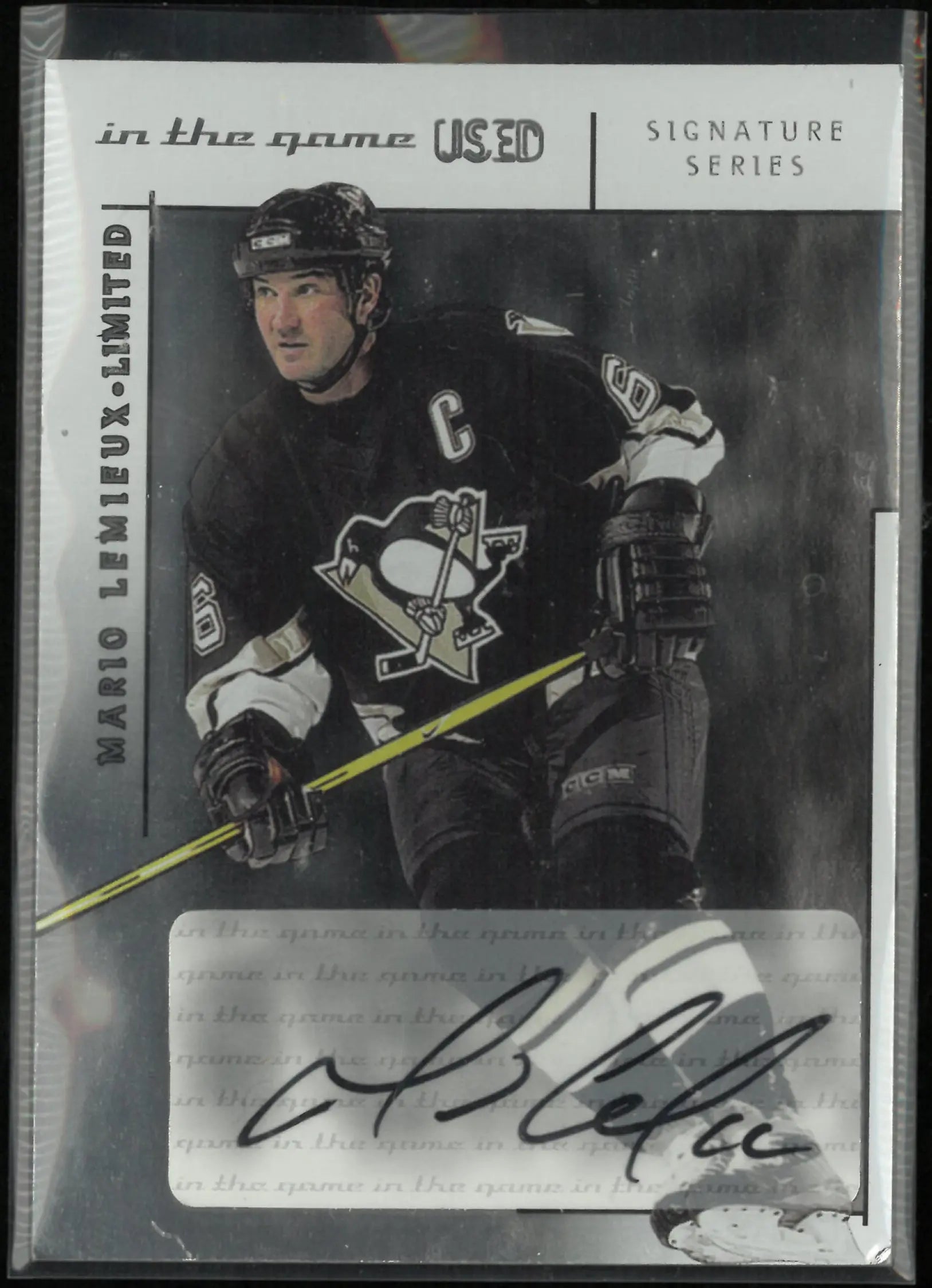 2004 In The Game Signature Series Autograph Mario Lemieux Auto 