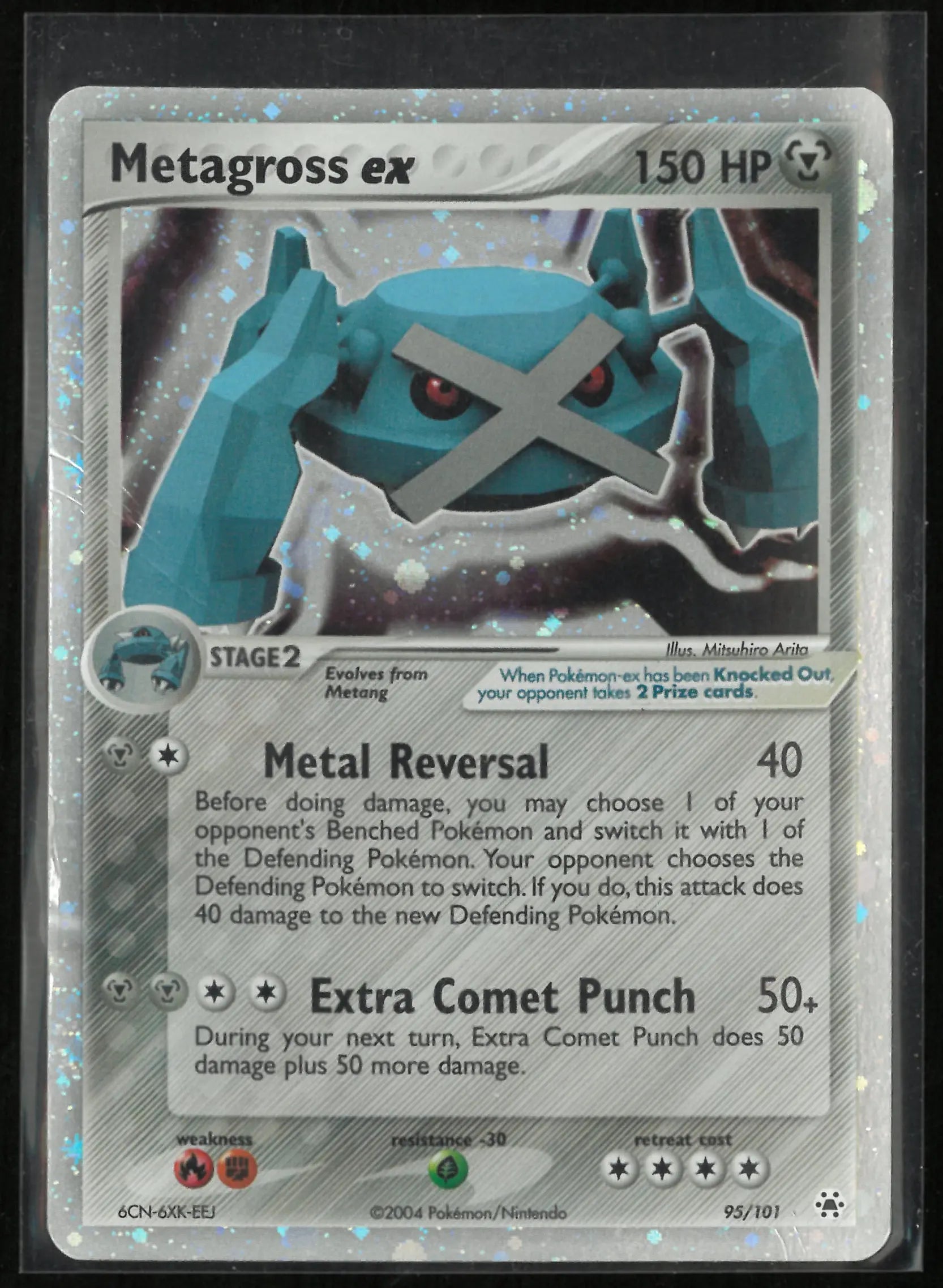 2004 Pokemon EX Hidden Legends Metagross ex 95/101 LP 