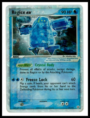 2004 Pokemon EX Hidden Legends Regice ex 97/101 DMG 
