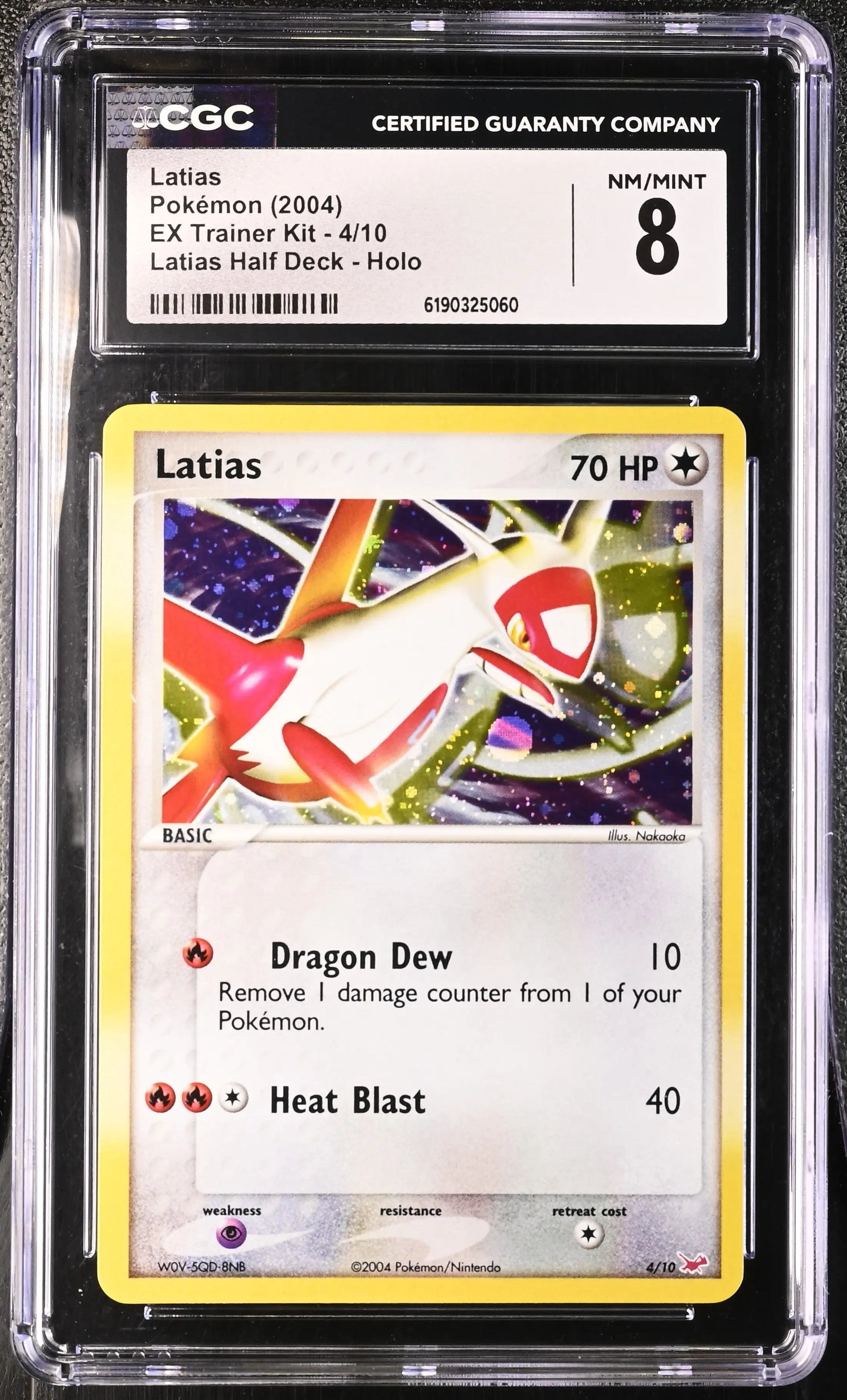 2004 Pokemon EX Trainer Kit Latias 4/10 CGC 8 