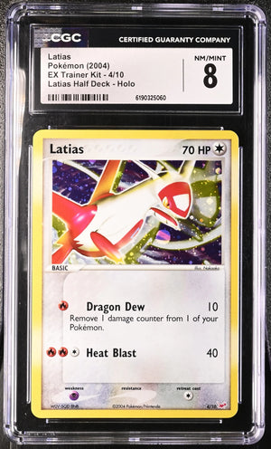 2004 Pokemon EX Trainer Kit Latias 4/10 CGC 8 