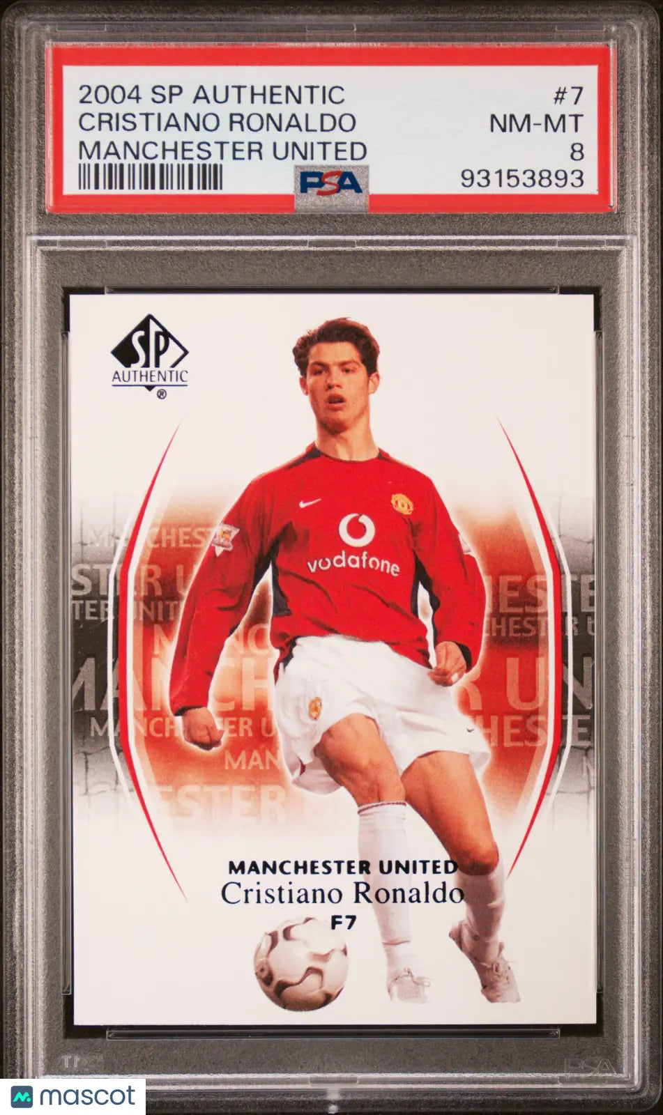 2004 Upper Deck SP Authentic Manchester United Cristiano Ronaldo #7 PSA 8 