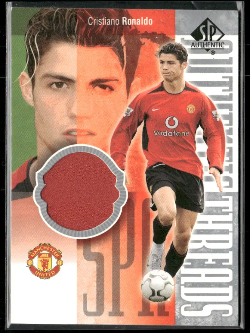 2004 Upper Deck SP Authentic Soccer Rookie Authentic Threads Cristiano Ronaldo 