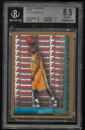 2005-06 Topps Bowman Rookie Chris Paul RC BGS 8.5 