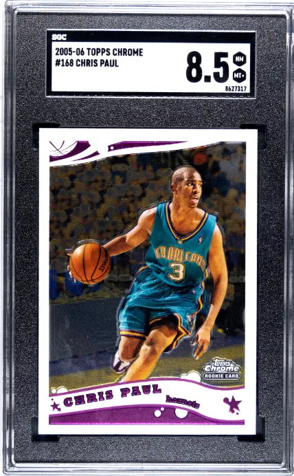 2005-06 Topps Chrome Rookie Chris Paul RC SGC 8.5 