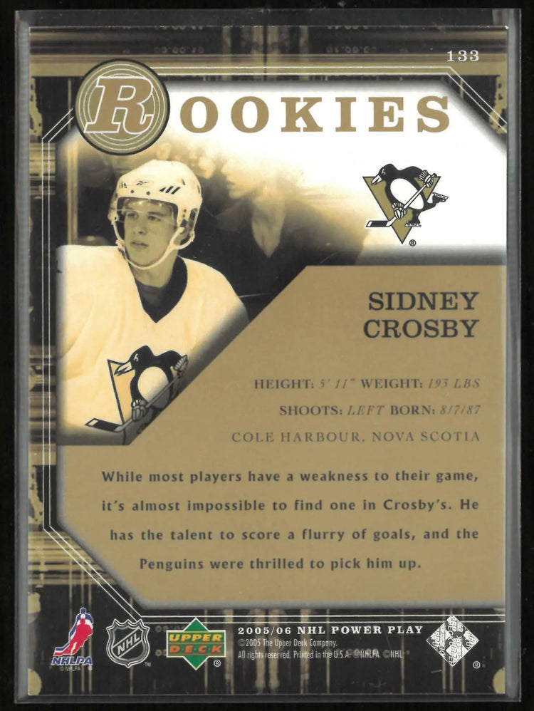 2005-06 Upper Deck Power Play Rookies Sidney Crosby RC 