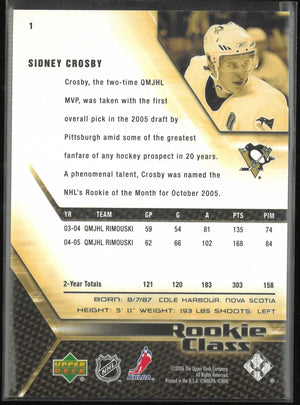 2005-06 Upper Deck Rookie Class Sidney Crosby RC 