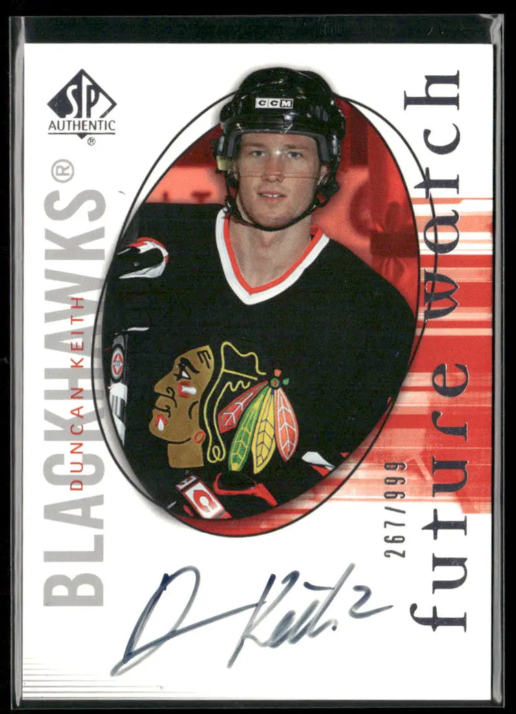 2005-06 Upper Deck SP Authentic Rookie Future Watch Auto Duncan Keith /999 