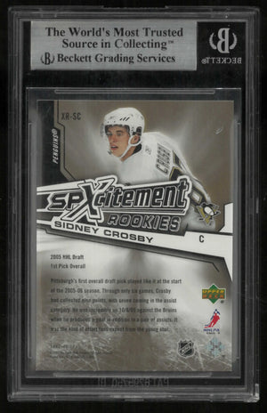 2005-06 Upper Deck SPXcitement Rookies Sidney Crosby Gold /99 BGS 8.5 