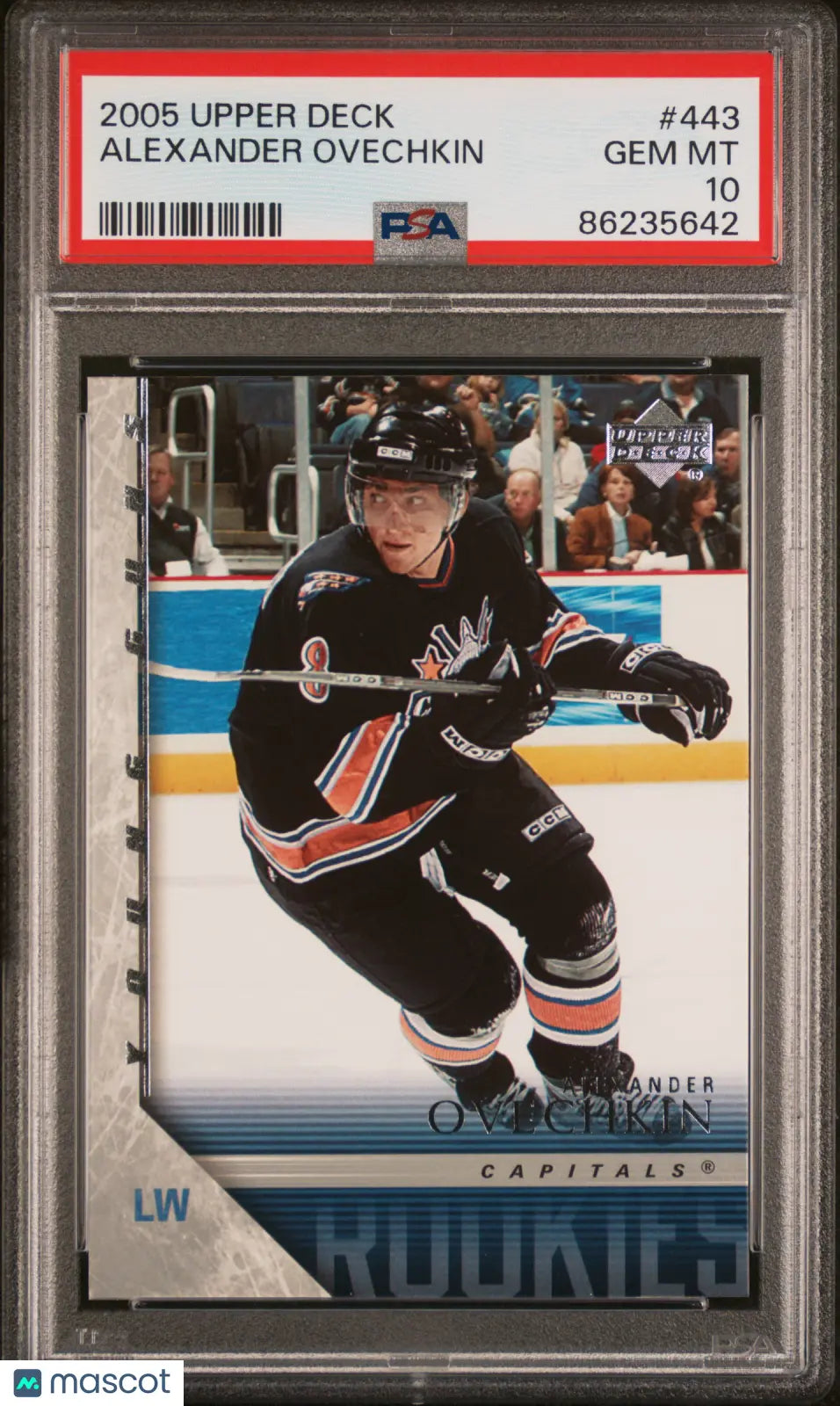 2005-06 Upper Deck Series 2 Alexander Ovechkin Young Guns RC #443 PSA 10 