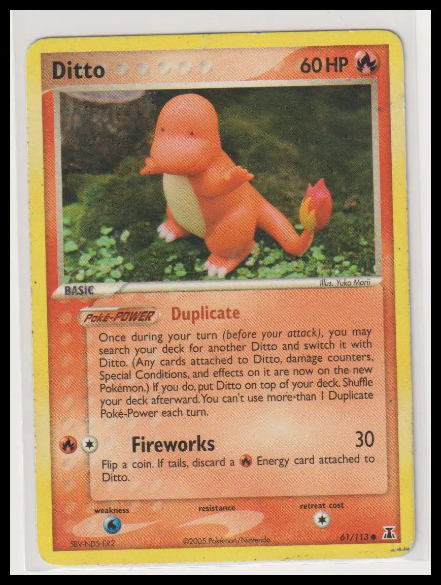 2005 Pokemon EX Delta Species Ditto 61/113 MP 