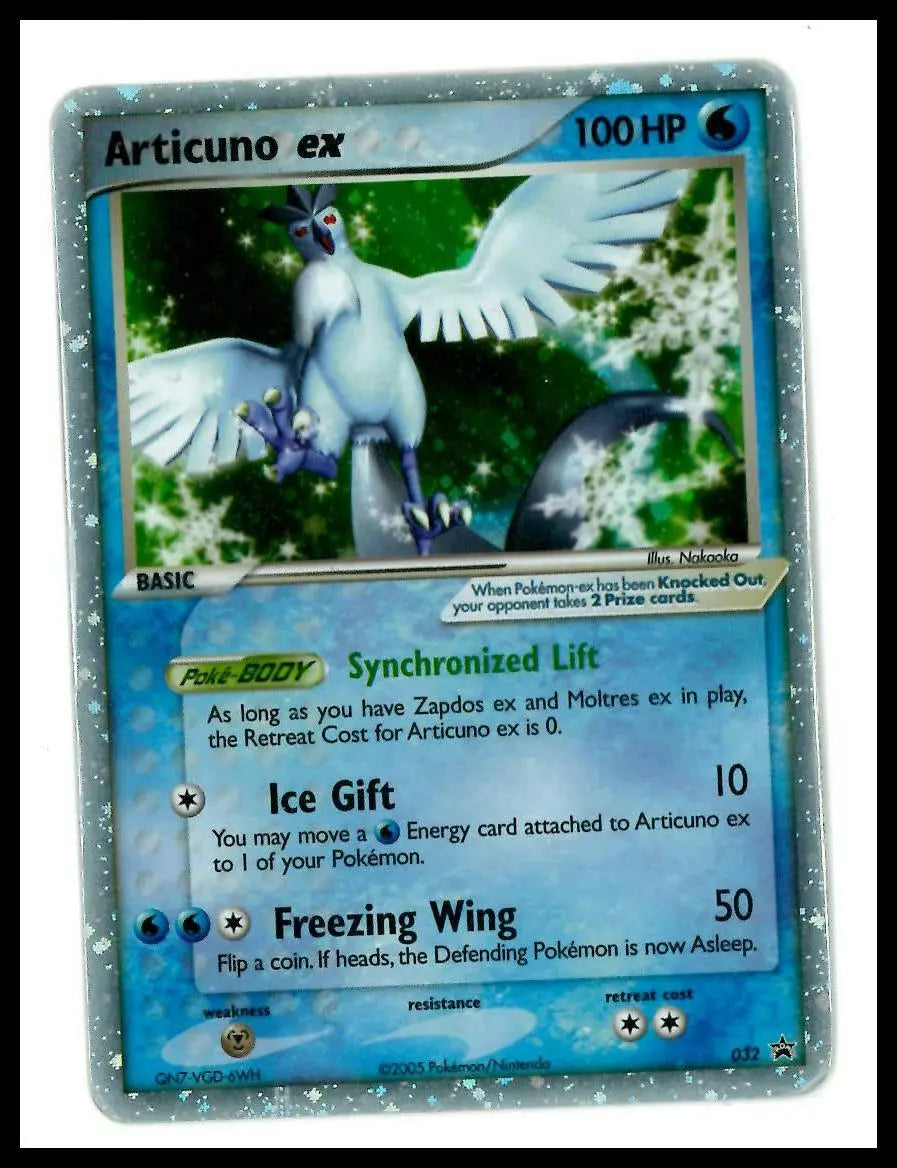2005 Pokemon Nintendo Promos Articuno ex 032 MP 
