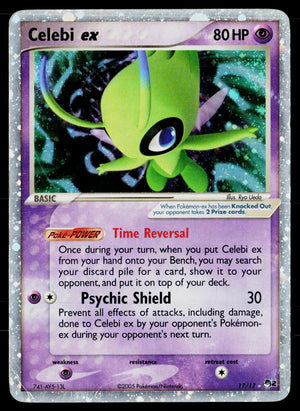 2005 Pokemon POP Series 2 #017/017 Celebi ex Holo 