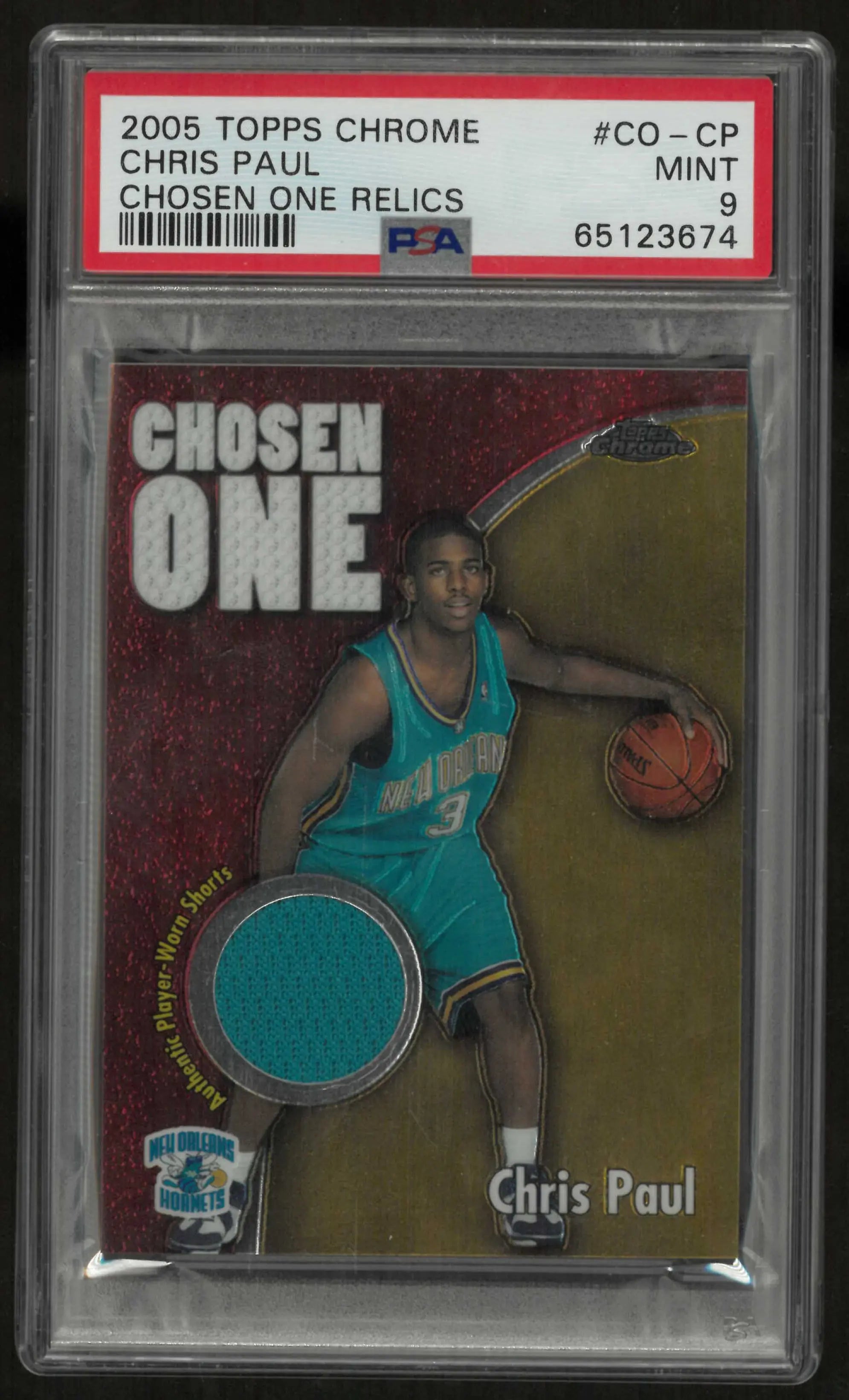2005 Topps Chrome Chosen One Rookie Patch Chris Paul /400 RC PSA 9 