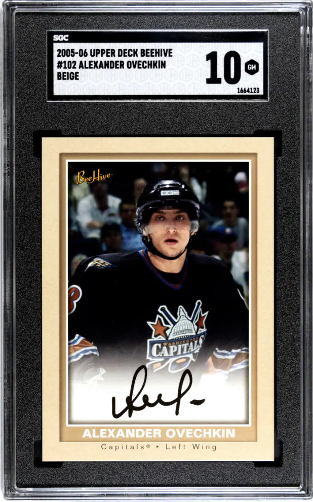 2005 Upper Deck BEE HIVE Autograph Alexander Ovechkin Auto Beige SGC 10 