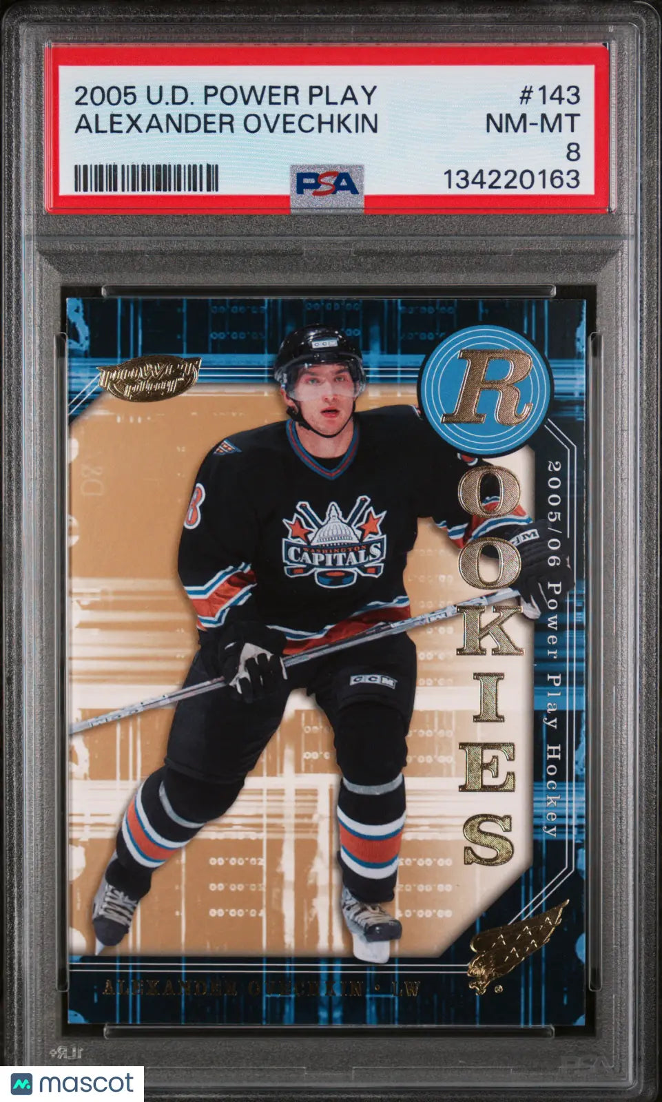 2005 Upper Deck Power Play Alexander Ovechkin RC Rookie #143 PSA 8 