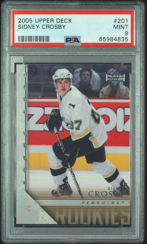 2005 Upper Deck  Rookie Sidney Crosby RC PSA 9 