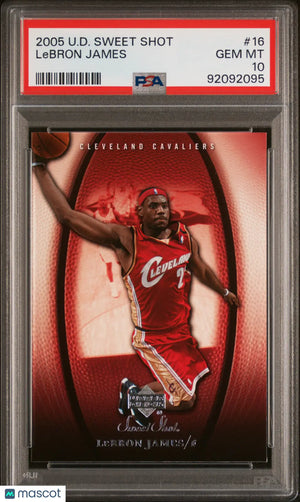 2005 Upper Deck Sweet Shot LeBron James #16 PSA 10 
