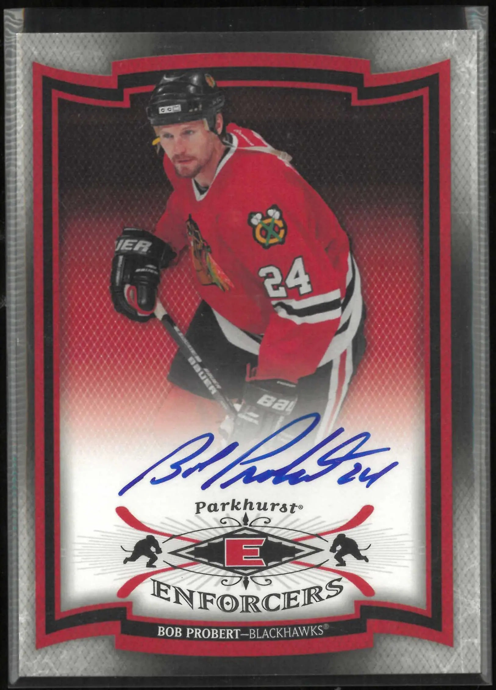 2006-07 Upper Deck Parkhurst Enforcers Autograph Bob Probert Auto 