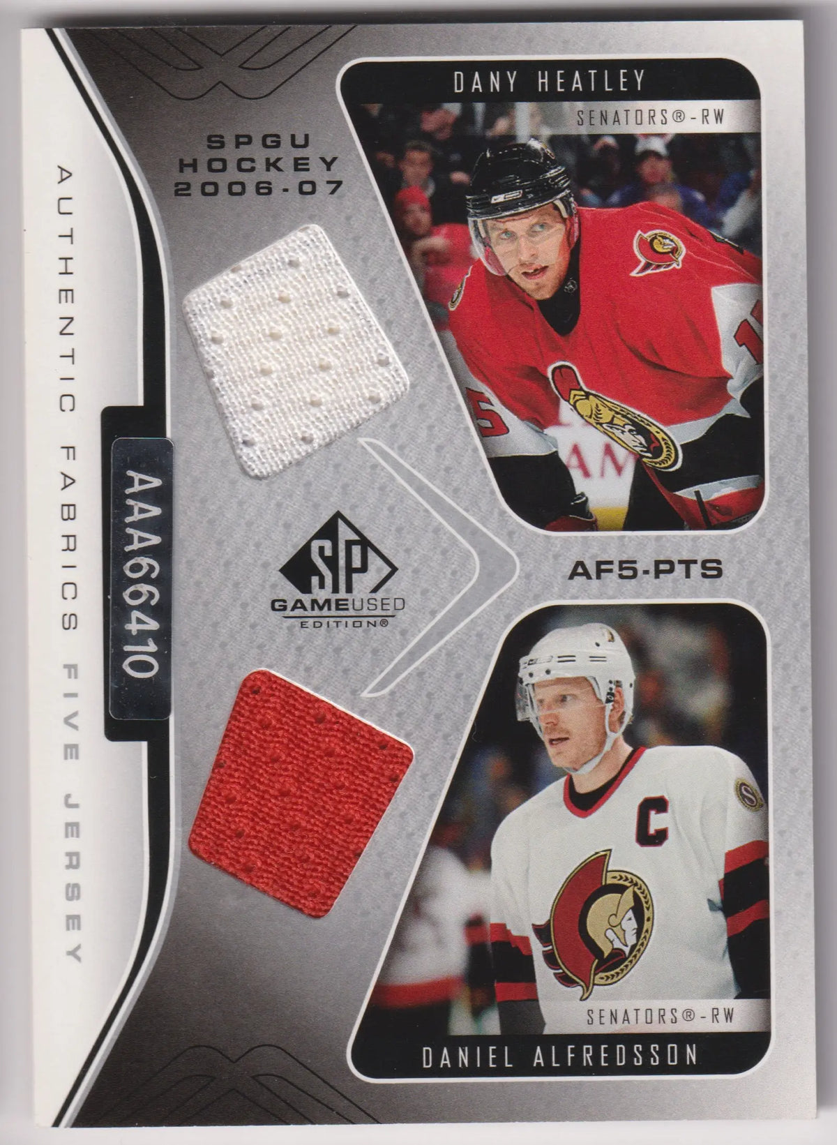 2006-07 Upper Deck SP Game Used Patch Multi-Players /9 