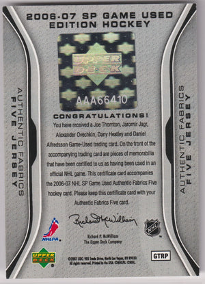 2006-07 Upper Deck SP Game Used Patch Multi-Players /9 