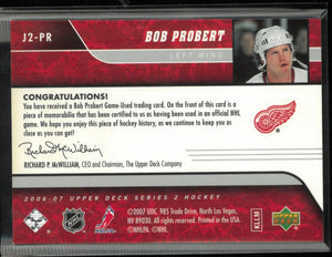 2006-07 Upper Deck Series 2 Game Jersey Bob Probert Patch 