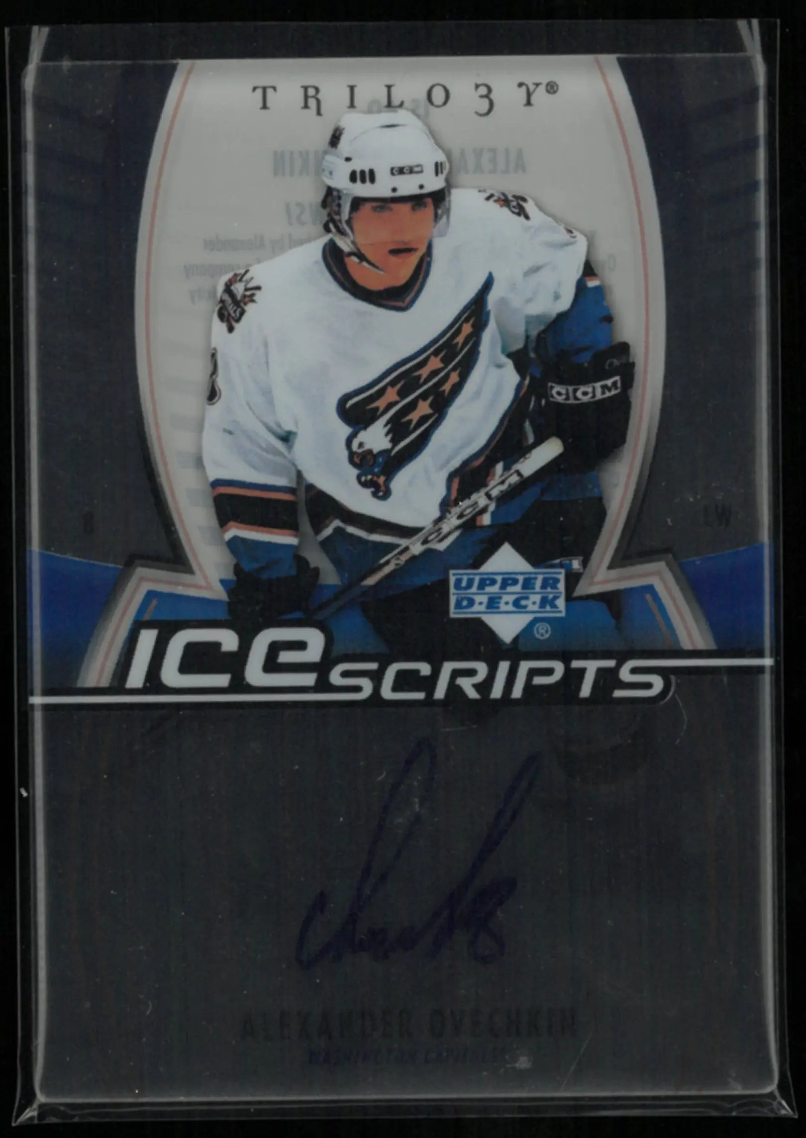 2006-07 Upper Deck Trilogy Ice Scripts Alexander Ovechkin Autograph Auto 
