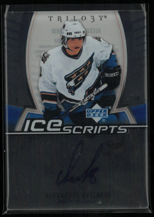 2006-07 Upper Deck Trilogy Ice Scripts Alexander Ovechkin Autograph Auto 