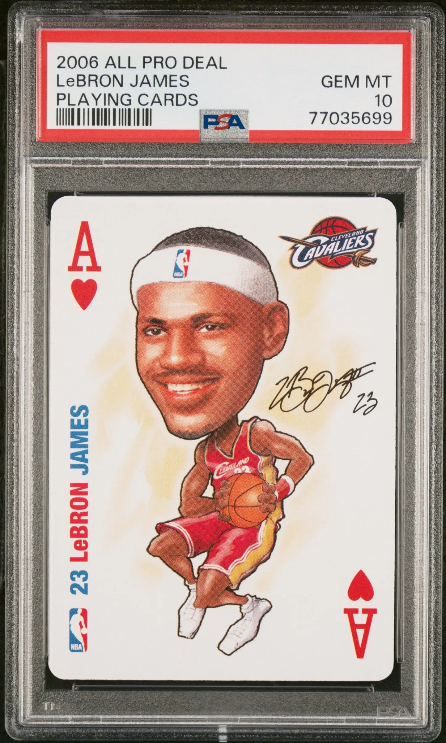 2006 All Pro Deal Playing Cards LeBron James PSA 10 CAVS 