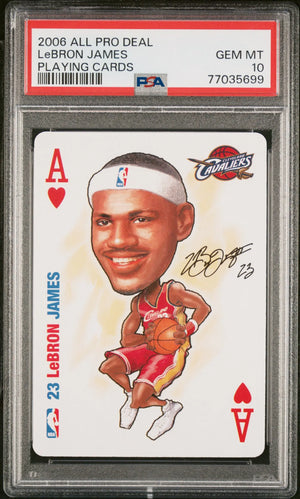 2006 All Pro Deal Playing Cards LeBron James PSA 10 CAVS 