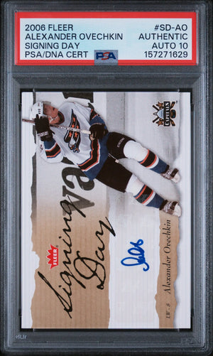 2006 Fleer Signing Day Autograph Alexander Ovechkin Auto PSA Authentic Auto 10 