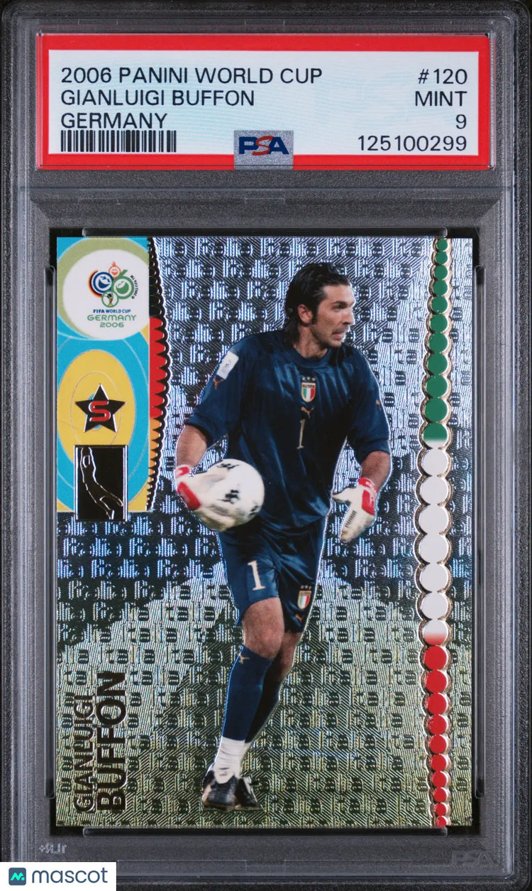 2006 Panini World Cup Germany Gianluigi Buffon #120 PSA 9 Italy 