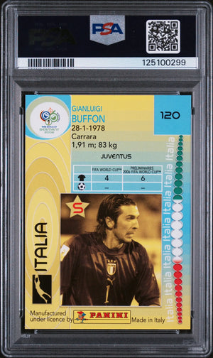 2006 Panini World Cup Germany Gianluigi Buffon #120 PSA 9 Italy 