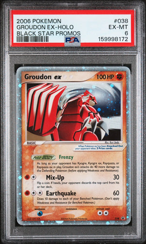 2006 Pokemon Black Star Promos Groudon Ex-Holo 038 PSA 6 