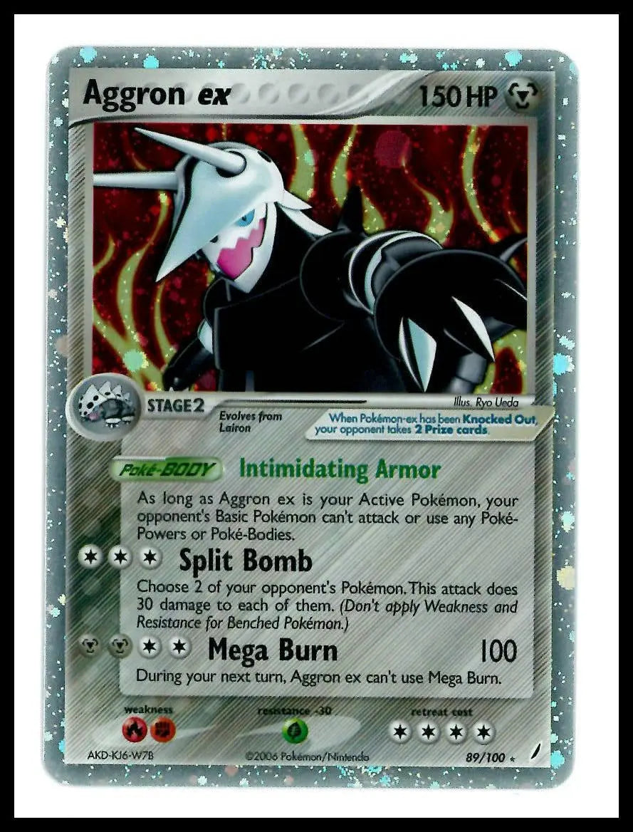 2006 Pokemon EX Crystal Guardians Aggron ex 89/100 MP 