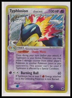 2006 Pokemon EX Dragon Frontiers Typhlosion Holo 12/101 MP 