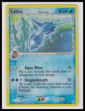 2006 Pokemon EX Holon Phantoms Latios Holo 22/110 MP 