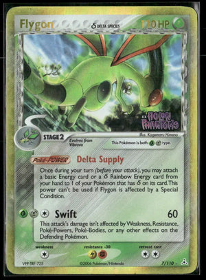 2006 Pokemon EX Holon Phantoms Reverse Holofoil Delta Species Flygon 7/110 