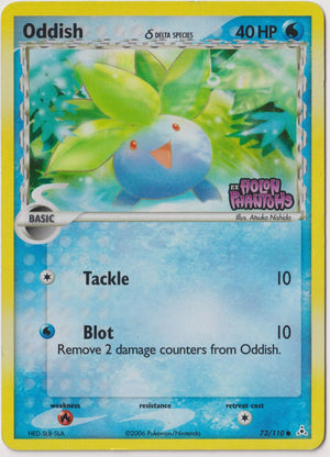 2006 Pokemon EX Holon Phantoms Stamp Oddish Delta Species Common 73/110 