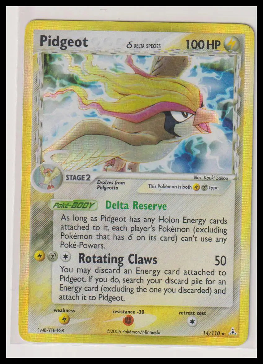 2006 Pokemon Holon Phantom Pidgeot Holo 023/052 LP 