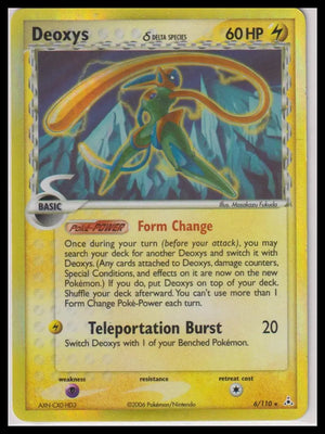 2006 Pokemon Holon Phantoms Deoxys Holo 6/110 